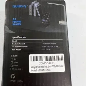 Nulaxy Cell Phones Accessories Nulaxy A4 Black Folding Cell